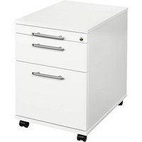 HAMMERBACHER AC20 Rollcontainer weiß 3 Auszüge 42,8 x 58,0 x 59,0 cm HAMMERBACHER AC20 Rollcontainer weiß 3 Auszüge 42,8 x 58,0 x 59,0 cm