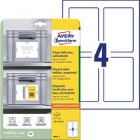 20 AVERY Zweckform Träger-Etiketten  8001-5 weiß 80,0 x 120,0 mm 20 AVERY Zweckform Träger-Etiketten  8001-5 weiß 80,0 x 120,0 mm