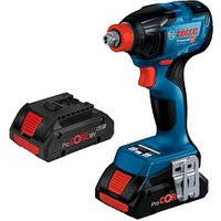 AKTION: BOSCH Professional GDX 18V-210 C Akku-Schlagschrauber-Set 18,0 V, mit 2 Akkus mit Prämie nach Registrierung AKTION: BOSCH Professional GDX 18V-210 C Akku-Schlagschrauber-Set 18,0 V, mit 2 Akkus mit Prämie nach Registrierung