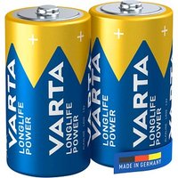 2 VARTA Batterien LONGLIFE Power Baby C 1,5 V 2 VARTA Batterien LONGLIFE Power Baby C 1,5 V