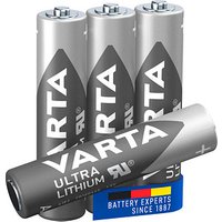 4 VARTA Batterien ULTRA LITHIUM Micro AAA 1,5 V 4 VARTA Batterien ULTRA LITHIUM Micro AAA 1,5 V