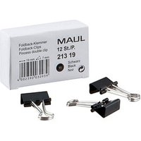 12 MAUL Foldbackklammern schwarz 1,9 cm 12 MAUL Foldbackklammern schwarz 1,9 cm
