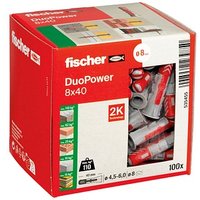 fischer DuoPower 8x40 2K 535455 Universaldübel Ø 8 mm x 40 mm, 100 St. fischer DuoPower 8x40 2K 535455 Universaldübel Ø 8 mm x 40 mm, 100 St.