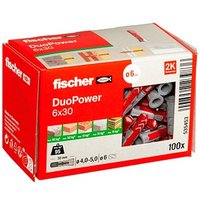 fischer DuoPower 6x30 2K 535453 Universaldübel Ø 6 mm x 30 mm, 100 St. fischer DuoPower 6x30 2K 535453 Universaldübel Ø 6 mm x 30 mm, 100 St.