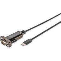 DIGITUS USB-C/RS232 Kabel DA-70166 1,0 m schwarz, 1 St. DIGITUS USB-C/RS232 Kabel DA-70166 1,0 m schwarz, 1 St.