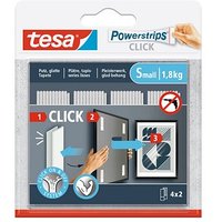 tesa Powerstrips SMALL Klebestreifen für max. 1,8 kg 2,0 x 6,0 cm, 4 St. tesa Powerstrips SMALL Klebestreifen für max. 1,8 kg 2,0 x 6,0 cm, 4 St.