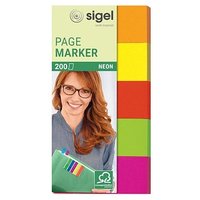 SIGEL NEON Haftmarker farbsortiert 5x 40 Streifen SIGEL NEON Haftmarker farbsortiert 5x 40 Streifen