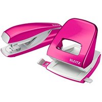 AKTION: LEITZ Locher und Heftgeräte Set WOW 5095 pink-metallic mit Prämie nach Registrierung AKTION: LEITZ Locher und Heftgeräte Set WOW 5095 pink-metallic mit Prämie nach Registrierung