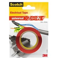 Scotch universal Electrical Tape Isolierband rot 15,0 mm x 10,0 m 1 Rolle Scotch universal Electrical Tape Isolierband rot 15,0 mm x 10,0 m 1 Rolle