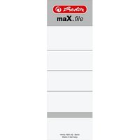 10 herlitz Ordneretiketten maX.file weiß für 8,0 cm Rückenbreite 10 herlitz Ordneretiketten maX.file weiß für 8,0 cm Rückenbreite