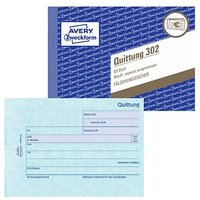 AVERY Zweckform Quittung, MwSt. separat ausgewiesen Formularbuch 302 AVERY Zweckform Quittung, MwSt. separat ausgewiesen Formularbuch 302