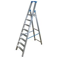 KRAUSE Stehleiter einseitig STABILO silber 8 Stufen, H: 275,0 cm KRAUSE Stehleiter einseitig STABILO silber 8 Stufen, H: 275,0 cm