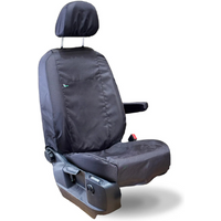 Volkswagen Caddy 2022+ Driver Seat Cover With Knee Support, Black - TA8117 - Town & Country