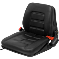 United Seats - US GS12- Forklift Mechanical Suspension Seat, 490mm Wide, Adjustable Backrest, PVC Trim