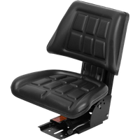 United Seats - US T700 - Rear Pedestal Mechanical Suspension Seat, 485mm wide, Heavy Duty Black PVC