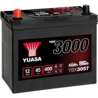 Yuasa YBX3057 12V 45Ah 400A SMF Battery, 3 Years Warranty