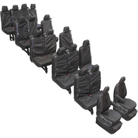 Ford Transit 12 Seat Minibus 2013 On Seat Cover Set, Black - TRM008BLK = TRM011BLK+TRC14BLK+TRD14BLK - Town & Country