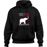 Elephants Elephant Just A Girl Who Loves Hoodie