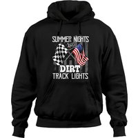 Summer Nights Dirt Track Lights Racing Motocross Gift Men Hoodie
