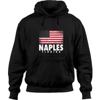 Naples Florida American Flag Hoodie
