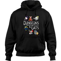 Dungeons And Cats Dragon Cat Pullover Hoodie