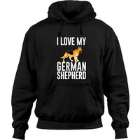 I Love My German Shepherd Pullover Hoodie