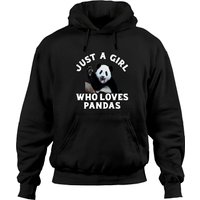 Just A Girl Who Loves Pandas Pullover Hoodie