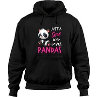 Just A Girl Who Loves Pandas Pullover Hoodie