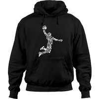 Basketball Hoodie Dunking Basketball Player