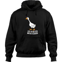 Funny Goose Hoodie - Life Is Better With A Goose