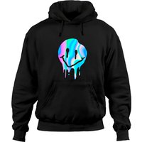 Smile Face Hoodie Melting Trippy Edm Party Gift Pullover