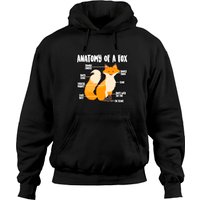 Anatomy Of A Fox | Cute Sweet Carnivore Funny Animal Gift Pullover Hoodie