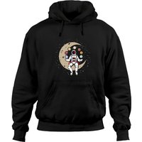 Universe Galaxy Astronaut Juggling Planet Solar System Space Pullover Hoodie