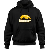 Green Bay Football Skyline Hoodie Sweatshirt