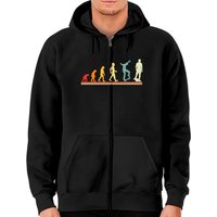 Evolution Of One Wheel Electric Float Skateboard Owner Gifts Zip Hoodie