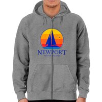 Vintage Newport Rhode Island Sailing Zip Hoodie