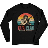 Papa Bear Funny Guitar Long Sleeves For Men