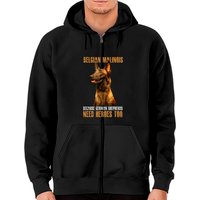 Belgian Malinois American Flag Zip Hoodie