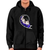 Persian Cats Gifts Cat Lovers Roller Coaster Zip Hoodie