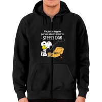 Steely Dan Happier When Listen To Steely Dan Birthday Zip Hoodie