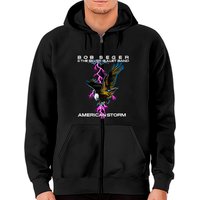 Bob Seger American Storm Tour 1986 Zip Hoodie
