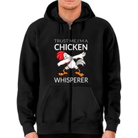 Chicken Whisperer Funny Cute Poultry Zip Hoodie