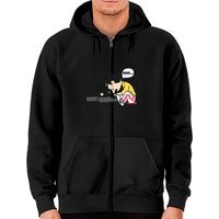 Mama Schroeder Playing Piano Freddie Mercury Zip Hoodie
