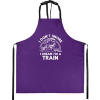 Funny Train Aprons For Men I Don't Snore I Dream I'm A Train