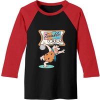 The Flintstones Twinkle Toes Fred Flintstone Bowling Alley Baseball Tees
