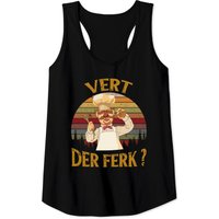 Vintage Vert Der Ferk Tank Top Summer Cute Funny Swedish Chef Letter Graphic