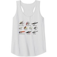 Vintage Fly Fishing Lures In Color Tank Top