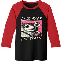 Live Fast! Eat Trash! Baseball Tees