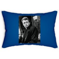 James Dean 1950's American Heartthrob Staring Lumbar Pillows