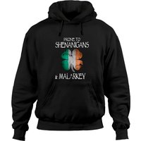 Prone To Shenanigans And Malarkey Funny St Patrick's Day Hoodies